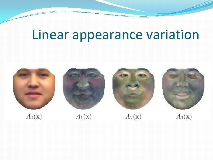  Linear appearance variation 