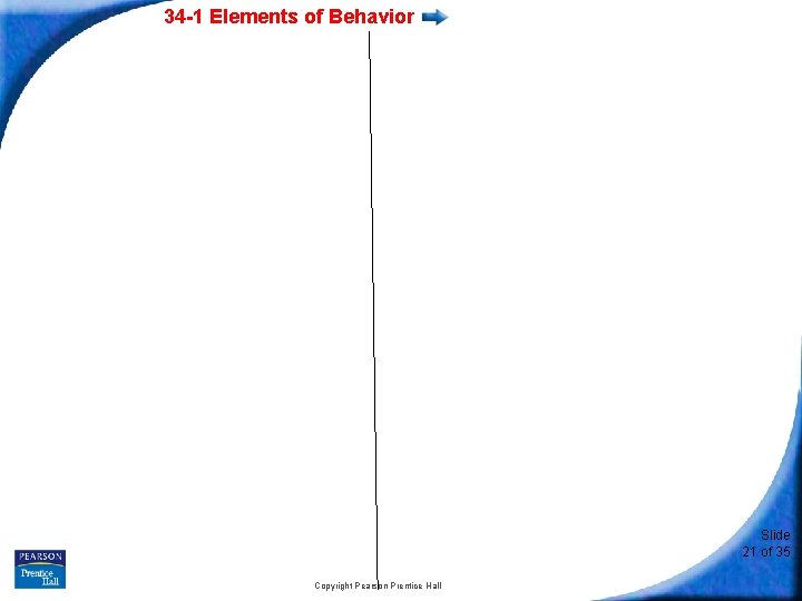 34 -1 Elements of Behavior Slide 21 of 35 Copyright Pearson Prentice Hall 