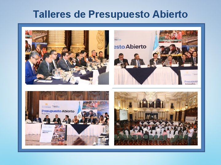 Talleres de Presupuesto Abierto 