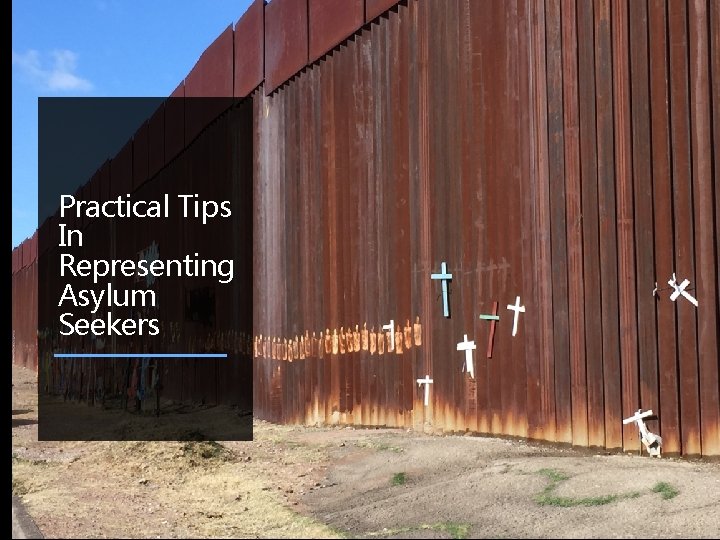 Practical Tips In Representing Asylum Seekers 