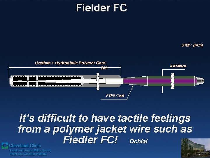 Fielder FC　 Unit ; (mm) Urethan + Hydrophilic Polymer Coat ; 200 0. 014