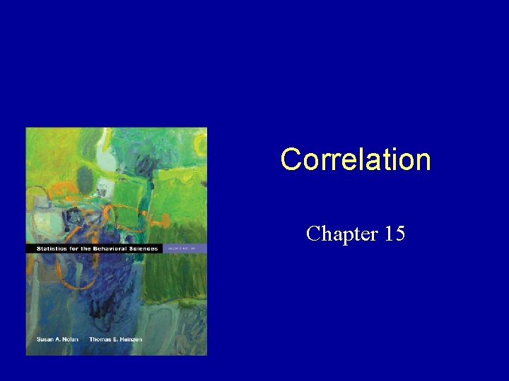 Correlation Chapter 15 