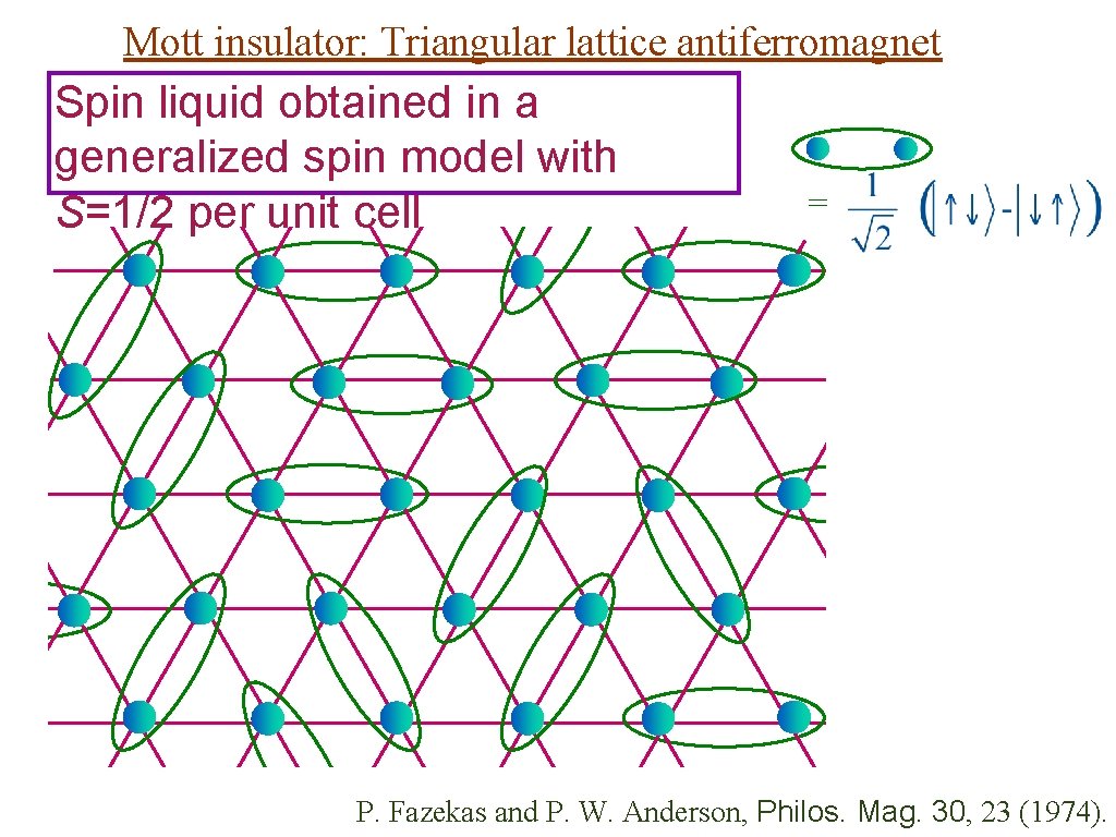 Mott insulator: Triangular lattice antiferromagnet Spin liquid obtained in a generalized spin model with