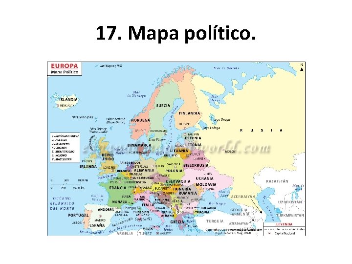 17. Mapa político. 