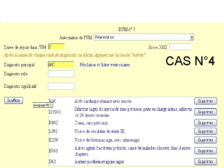 CAS N° 4 CAS N° 4