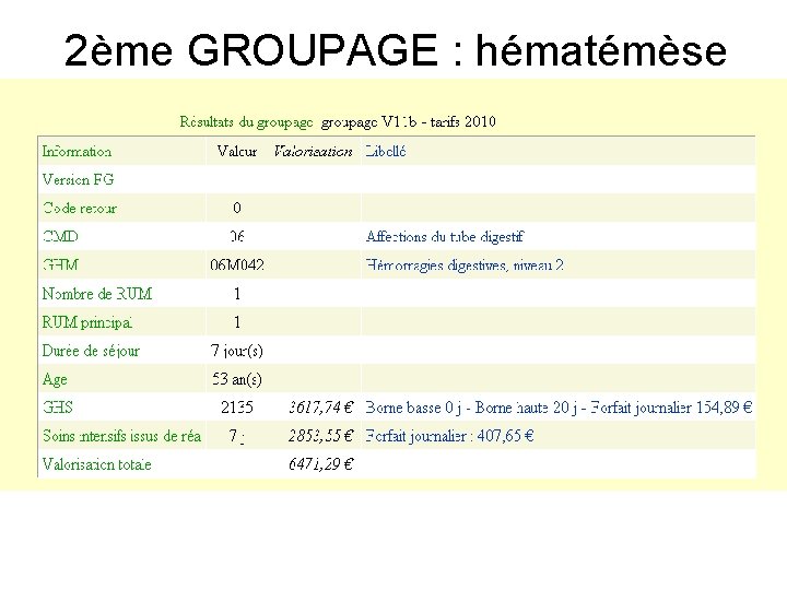 2ème GROUPAGE : hématémèse 2ème GROUPAGE : hématémèse