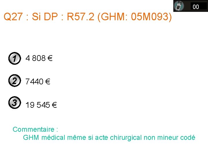 00 Q 27 : Si DP : R 57. 2 (GHM: 05 M 093) 00 Q 27 : Si DP : R 57. 2 (GHM: 05 M 093)