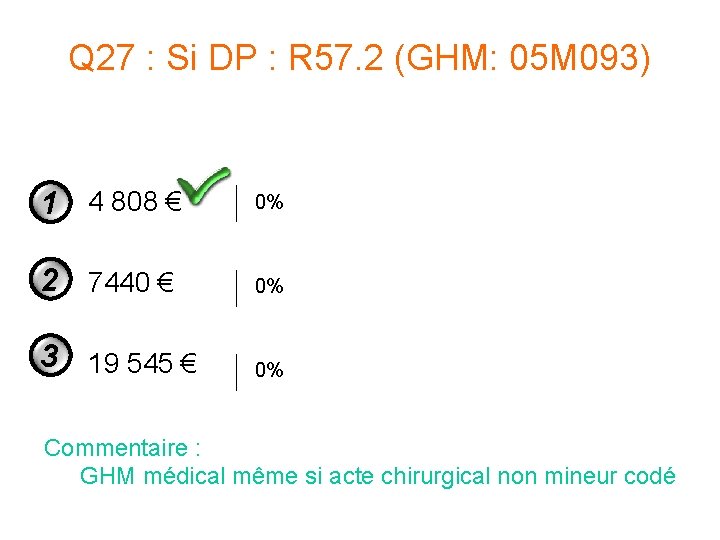 Q 27 : Si DP : R 57. 2 (GHM: 05 M 093) 1 Q 27 : Si DP : R 57. 2 (GHM: 05 M 093) 1