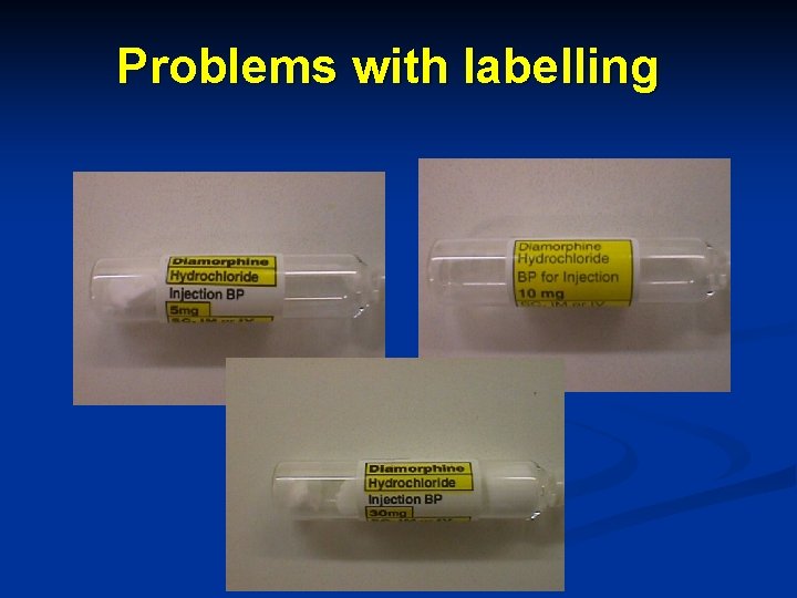 Problems with labelling 