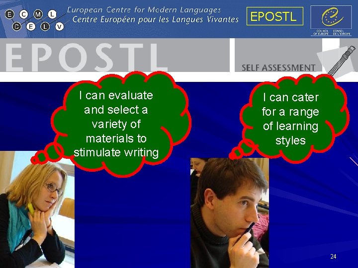 EPOSTL I can evaluate and select a variety of materials to stimulate writing I