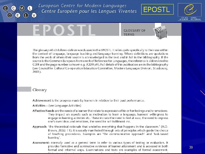 EPOSTL 39 