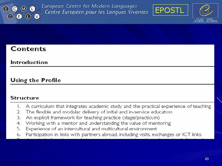 EPOSTL 49 