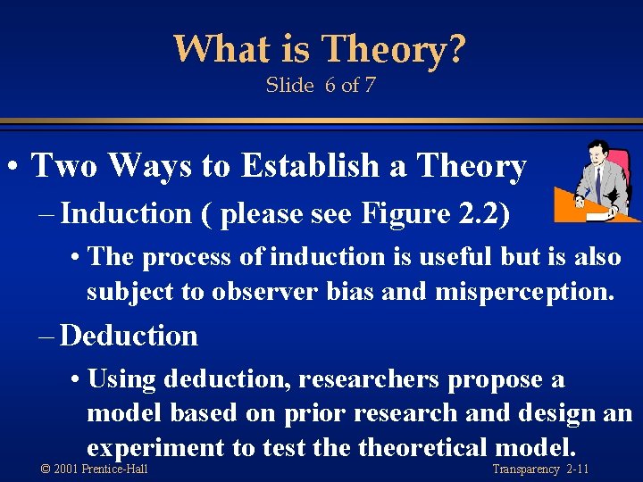What is Theory? Slide 6 of 7 • Two Ways to Establish a Theory