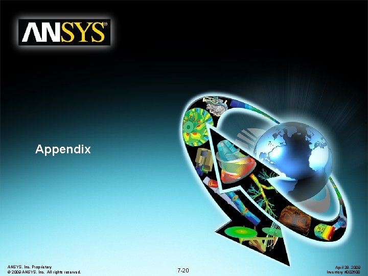 Appendix ANSYS, Inc. Proprietary © 2009 ANSYS, Inc. All rights reserved. 7 -20 April