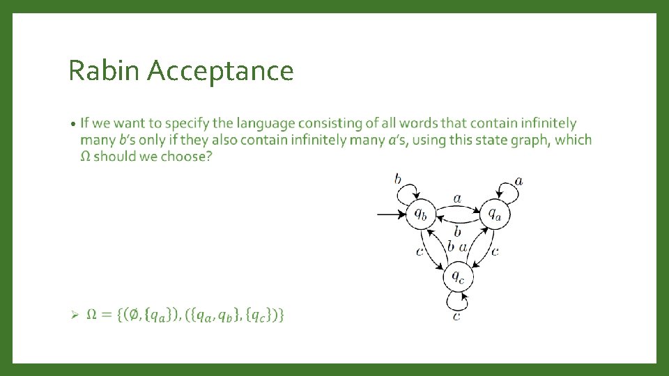 Rabin Acceptance • 