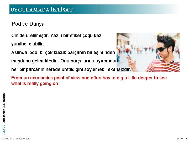 UYGULAMADA İKTİSAT i. Pod ve Dünya Çin’de üretilmiştir. Yazılı bir etiket çoğu kez yanıltıcı