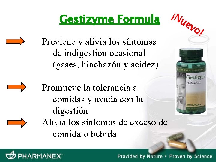 Gestizyme Formula Previene y alivia los síntomas de indigestión ocasional (gases, hinchazón y acidez)