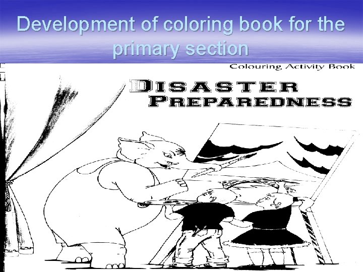 Development of coloring book for the primary section 