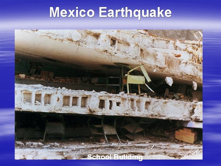 Mexico Earthquake School Building 