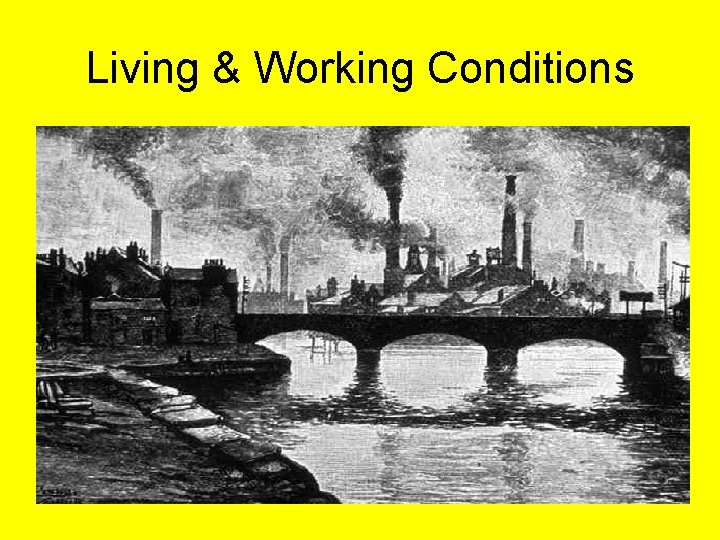 Living & Working Conditions 