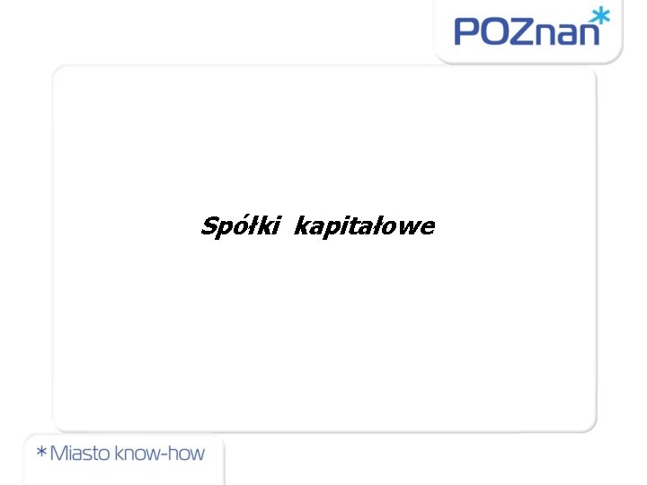 Spółki kapitałowe 
