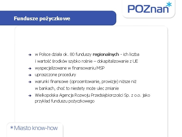 Fundusze pożyczkowe w Polsce działa ok. 80 funduszy regionalnych - ich liczba i wartość