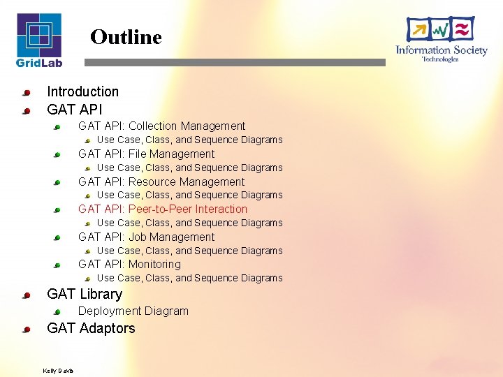Outline Introduction GAT API: Collection Management Use Case, Class, and Sequence Diagrams GAT API: