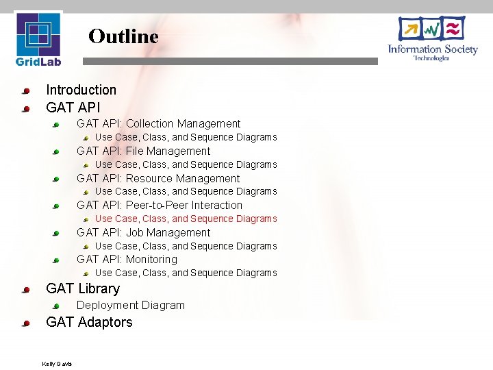 Outline Introduction GAT API: Collection Management Use Case, Class, and Sequence Diagrams GAT API: