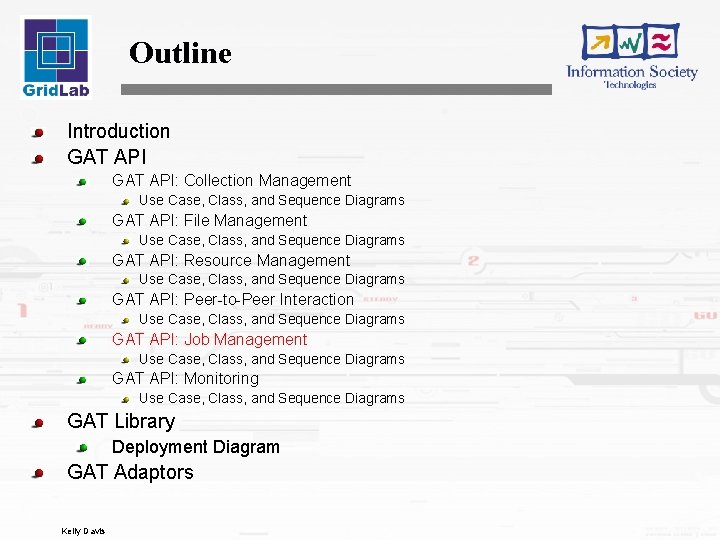 Outline Introduction GAT API: Collection Management Use Case, Class, and Sequence Diagrams GAT API: