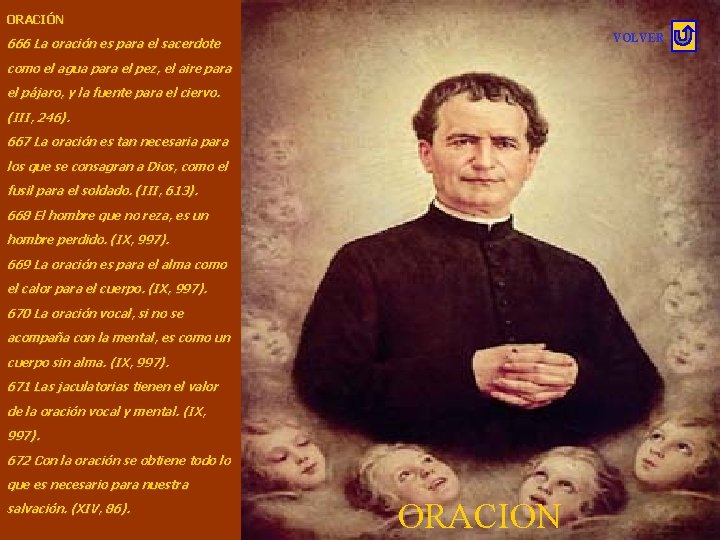 ORACIÓN VOLVER 666 La oración es para el sacerdote como el agua para el ORACIÓN VOLVER 666 La oración es para el sacerdote como el agua para el