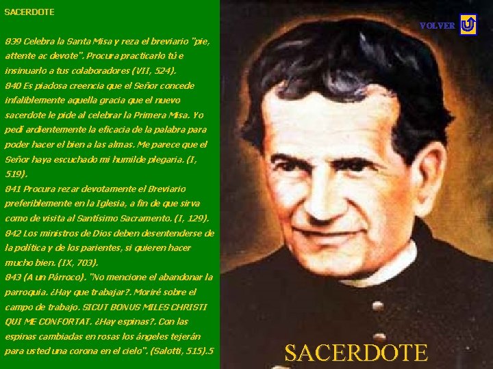 SACERDOTE VOLVER 839 Celebra la Santa Misa y reza el breviario "pie, attente ac SACERDOTE VOLVER 839 Celebra la Santa Misa y reza el breviario "pie, attente ac