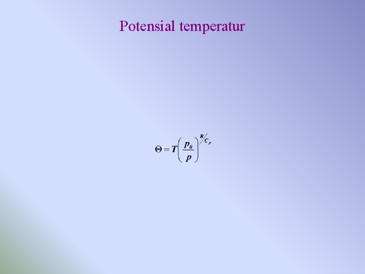 Potensial temperatur 