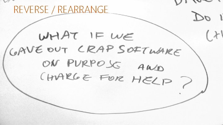 REVERSE / REARRANGE 
