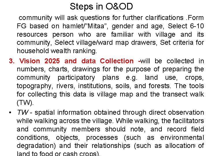 Policy design and implementation in developing countries Local