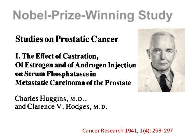 Cancer Research 1941, 1(4): 293 -297 
