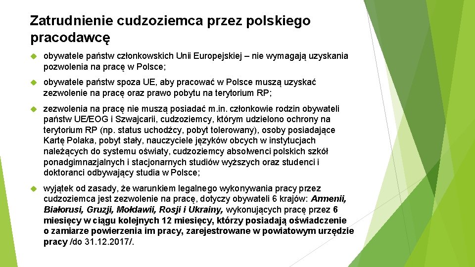 Zatrudnienie cudzoziemca przez polskiego pracodawcę obywatele państw członkowskich Unii Europejskiej – nie wymagają uzyskania