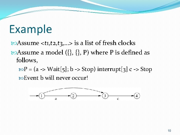 Example Assume <t 1, t 2, t 3, …> is a list of fresh
