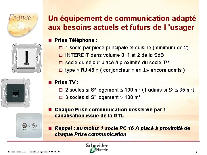 Un équipement de communication adapté aux besoins actuels et futurs de l ’usager n