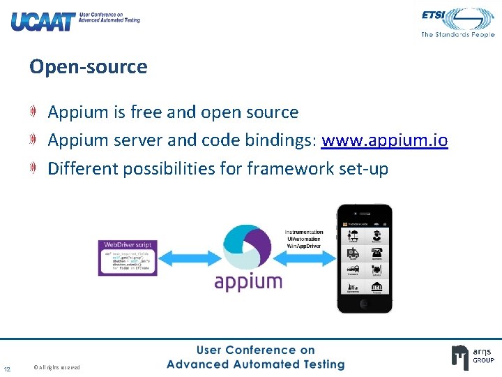 Open-source Appium is free and open source Appium server and code bindings: www. appium. Open-source Appium is free and open source Appium server and code bindings: www. appium.