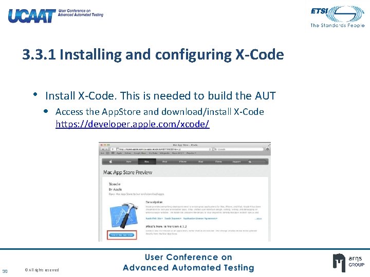 3. 3. 1 Installing and configuring X-Code • Install X-Code. This is needed to 3. 3. 1 Installing and configuring X-Code • Install X-Code. This is needed to