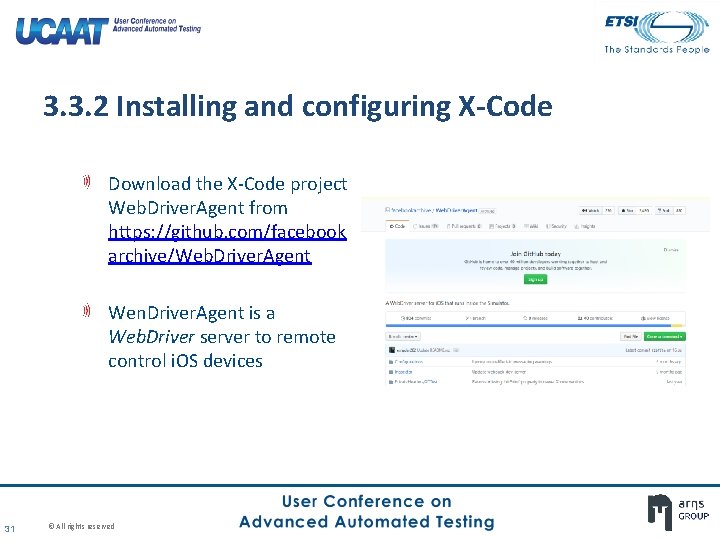 3. 3. 2 Installing and configuring X-Code Download the X-Code project Web. Driver. Agent 3. 3. 2 Installing and configuring X-Code Download the X-Code project Web. Driver. Agent