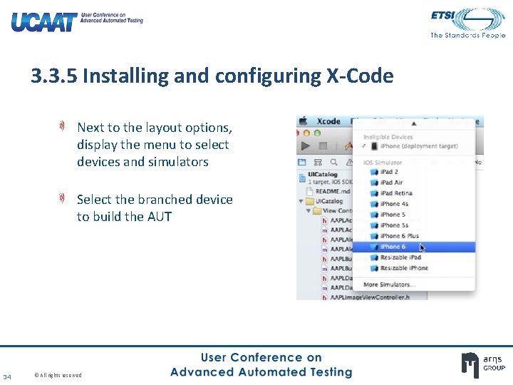 3. 3. 5 Installing and configuring X-Code Next to the layout options, display the 3. 3. 5 Installing and configuring X-Code Next to the layout options, display the
