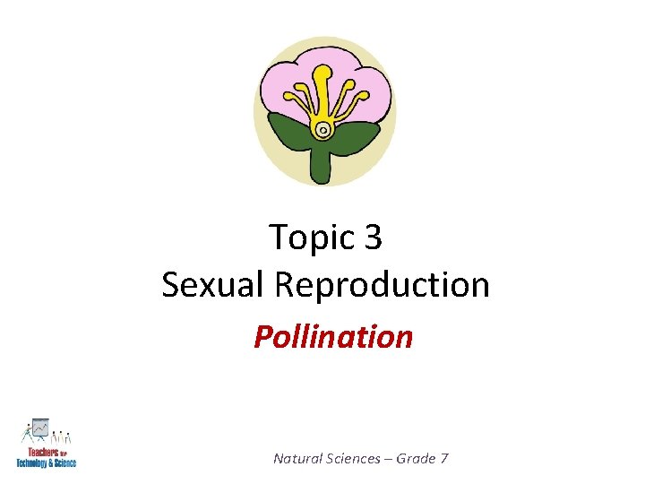 Topic 3 Sexual Reproduction Pollination Natural Sciences – Grade 7 