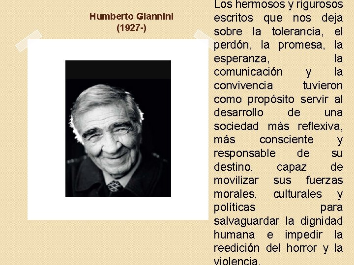 Humberto Giannini (1927 -) Los hermosos y rigurosos escritos que nos deja sobre la