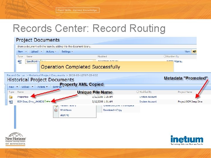 Records Center: Record Routing 