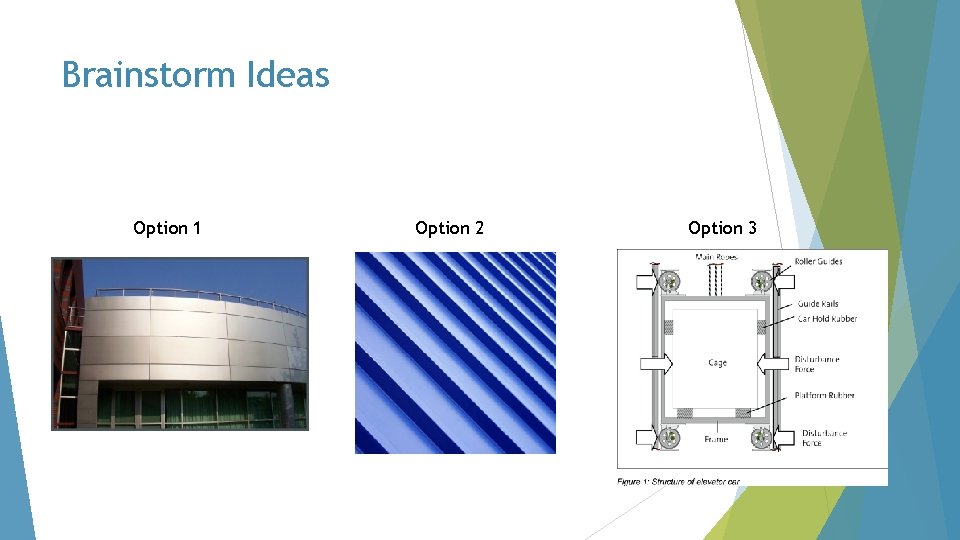 Brainstorm Ideas Option 1 Option 2 Option 3 