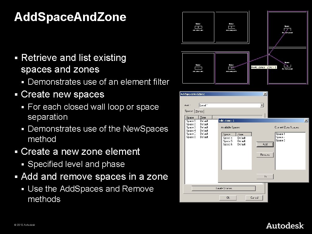 Add. Space. And. Zone § Retrieve and list existing spaces and zones § §