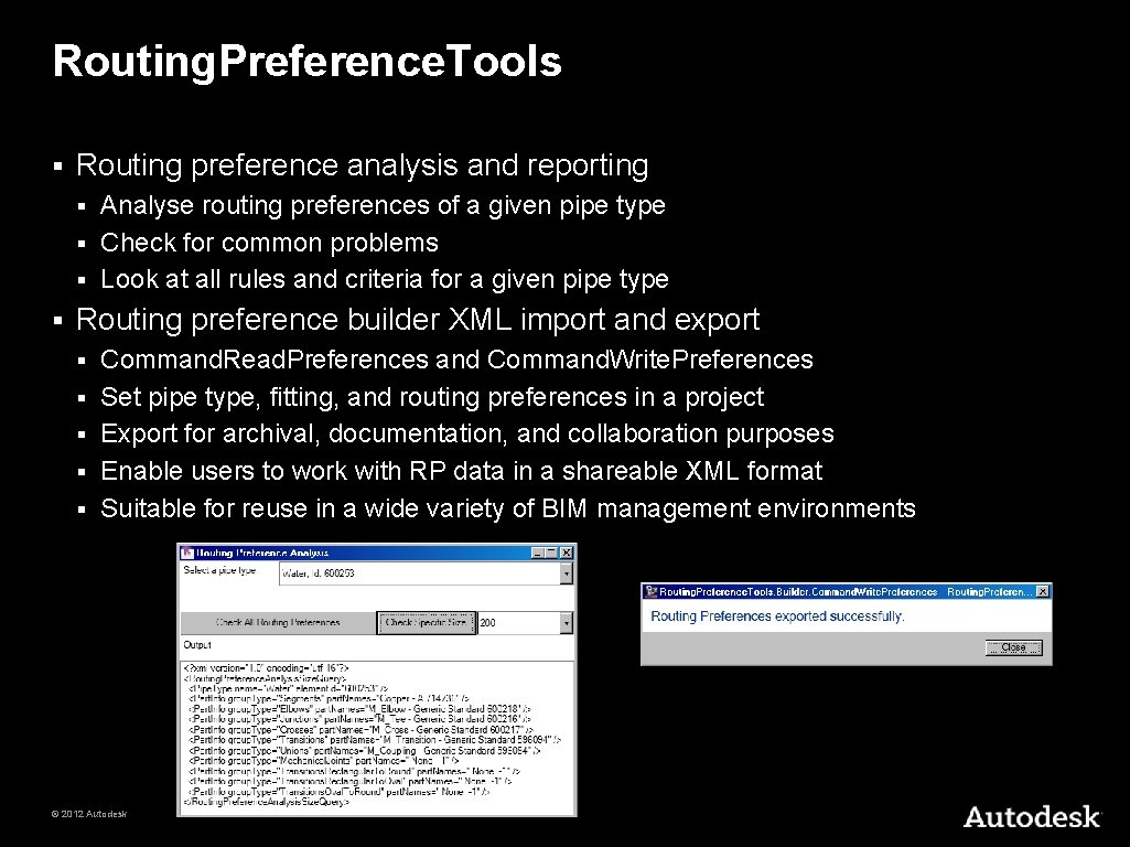 Routing. Preference. Tools § Routing preference analysis and reporting Analyse routing preferences of a