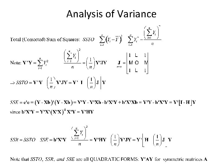 Analysis of Variance 