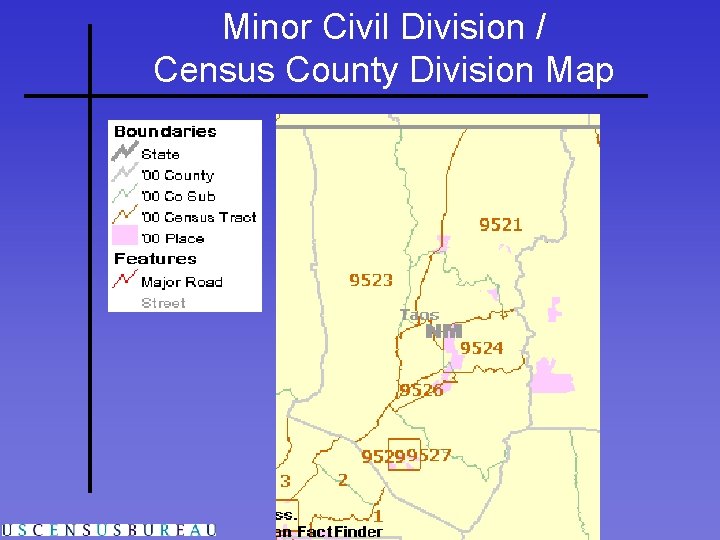 Minor Civil Division / Census County Division Map 